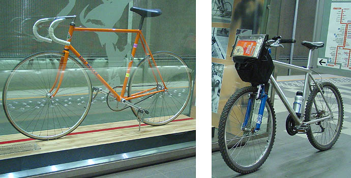 lookalikes - David's bike and Eddy Merckx's bike