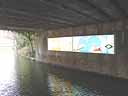 wall of bridge over canal in Camden